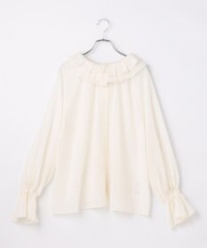 #Newans 【前後着用可能】【高山都さんコラボ】ビッグカラー２WAYブラウス