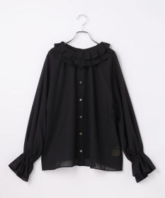 #Newans 【前後着用可能】【高山都さんコラボ】ビッグカラー２WAYブラウス