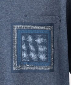 JOSEPH ABBOUD MOUNTAIN 【SPACE】OG綿スクエアドットプリント ポケTシャツ