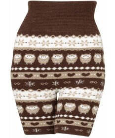 WACOAL 毛パン 3分丈 はきこみ丈ふかめ あたたかボトム ふんわりフィット ふわふわ ウエスト位置高め設計 毛糸のパンツ レディース PPL756 /ワコール