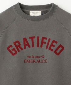 ANY L 【洗濯機可能/サスティナブル】ロゴ裏起毛クルーネックプルオーバー