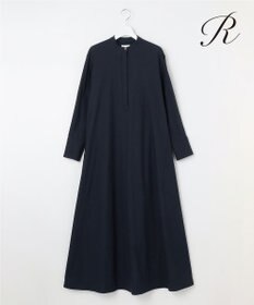 23区 【R(アール)】クリスピーリネンストレッチ 長袖ワンピース