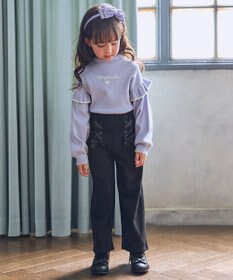 ANY KIDS 肩フリル しあわせタッチニット
