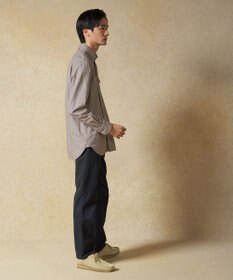 J.PRESS MEN コットンネルハウンドツース シャツ