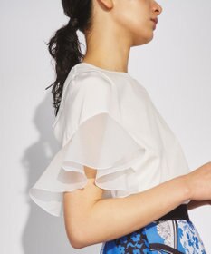 GRACE CONTINENTAL フレアスリーブカットトップ