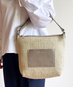 Hekhèr Le Style de Vie 【日本製 / 3WAY】ジュート×牛革 ショルダーバッグmedium