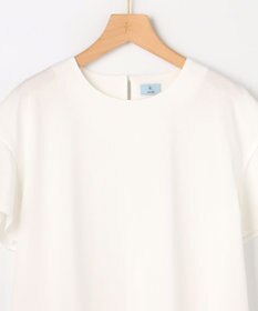 組曲 【WEB限定】プレーティング天竺フリルスリーブ Tシャツ