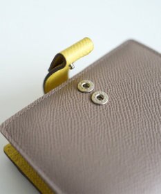 Atelier nuu 日本製 本革 バイカラーnoble 二つ折れウォレット