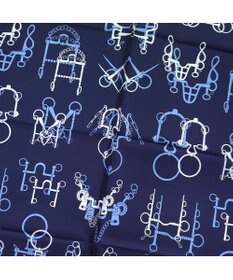 Marca ＜秋の新作＞【Marcaオリジナル】馬具＆ペイズリー 小判 シルクツイル スカーフ