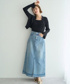 YECCA VECCA 【2点SET】キャミセット襟付きZIPカーディガン