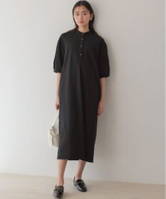 組曲 【WEB限定】ジョーゼットジャージーIライン ワンピース ブラック系