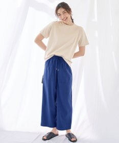 ANY 【新色追加/洗濯機可/ウエストゴム/接触冷感/UVケア/6色展開】清涼リラックスパンツ