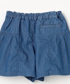 組曲 KIDS 【110-140㎝】 ブルーフラワーデニムキュロット