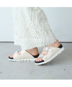 MODE ET JACOMO <carino>厚底ビジューバックルサンダル