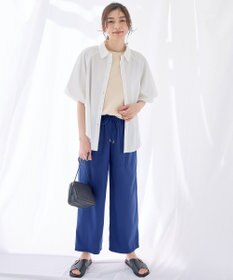 ANY L 【新色追加/洗濯機可/ウエストゴム/接触冷感/UVケア/6色展開】清涼リラックスパンツ