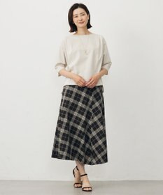 J.PRESS LADIES L 【WEB限定カラーあり・洗える】SOFT SHEER チェック フレア スカート