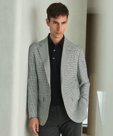 GOTAIRIKU 【尾州】ストレッチメッシュジャケット_千鳥格子柄