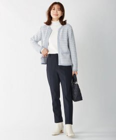 J.PRESS LADIES 【洗える】チェルビック テーパード パンツ