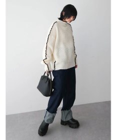 Green Parks ・Ｐｅｔｉｔ　Ｆｌｅｕｒ　ハイショクパイピングニット