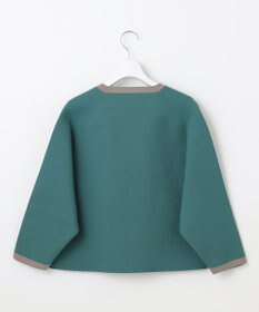 自由区 L 【洗える】ポリエステルホールガーメントボレロ ニット