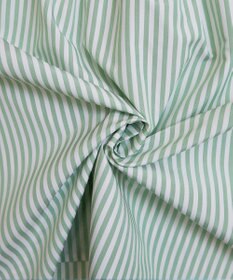 Tiaclasse L 【洗える】ストライプパフスリーブブラウス