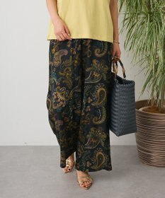 CRAFT STANDARD BOUTIQUE レーヨン総柄ワイドパンツ