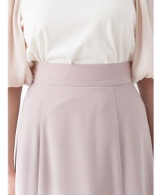 earth music&ecology バイカラーラッフルヘムスカート