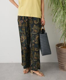 CRAFT STANDARD BOUTIQUE レーヨン総柄ワイドパンツ