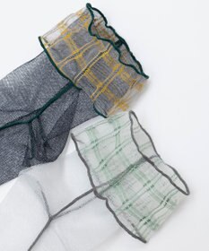 TRICOTE チェック柄 チュールソックス