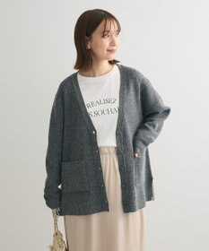 Green Parks Ｖネック畦編みニットカーディガン