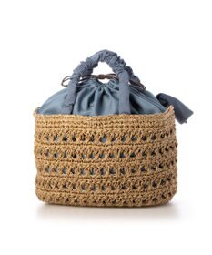 UNBILLION カシュカシュ cachecache / 下がりリボン柄編みトートバッグ