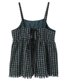 Green Parks ・ＥＬＥＮＣＡＲＥ　ＤＵＥ　ツイードバックリボンキャミ