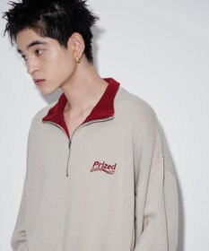 WEGO 【ユニセックス着用ITEM】ワンポイントハーフジッププルオーバー