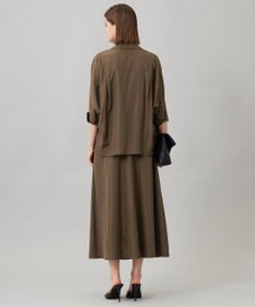 ICB 【接触冷感・UVケア・速乾・洗える】シルクエステルタフタ ブラウスジャケット