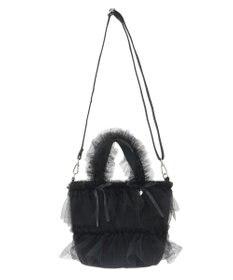 Maison de FLEUR チュールフリル2Wayトートバッグ