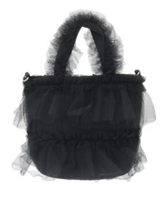 Maison de FLEUR チュールフリル2Wayトートバッグ