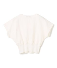 uncrave ダブルフェイスジャージー ドルマンスリーブリブトップス