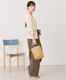 AMERICAN HOLIC シアー配色ニットカーディガン