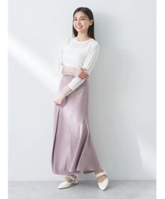 earth music&ecology チュールビジュープルオーバー