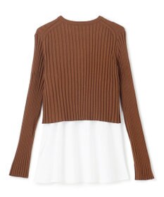 BEIGE， 【WEB限定】AMBRE / キャミ付きクロップドニット