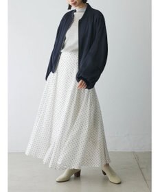 Green Parks AnriettMusee ラメ切替スリーブリブシアーニット