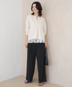 UNFILO L BEAUTY FORM JERSEY ソフト コクーンプルオーバー