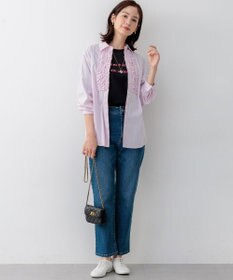 組曲 【Flower Collection】コンパクトシャーティング シャツ