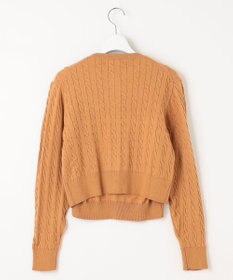 Feroux 【古畑星夏さん着用・アンサンブル】ロゴ刺繍入りケーブルアンサンブル ニット