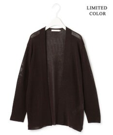 ICB L 【WEB限定カラーあり・洗える】コットンアセテートカーディガン