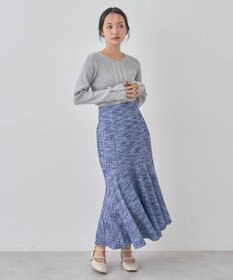 earth music&ecology パール＆ビジュースリーブプルオーバー