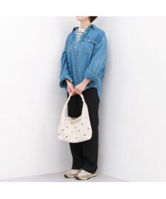 UNBILLION カシュカシュ cachecache / 三つ編みハンドルドット刺繍トート