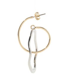 YECCA VECCA オーバルフープピアス