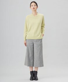 J.PRESS LADIES L 【洗える】CASHMERE BLEND Vネック プルオーバーニット