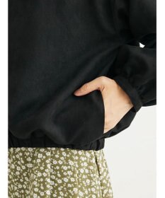 Green Parks スウェード調ギャザーブルゾン